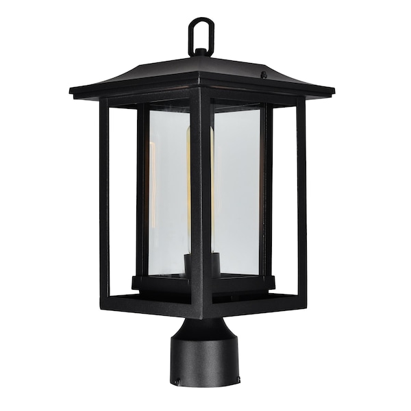 Winfield 1 Light Black Outdoor Lantern Head